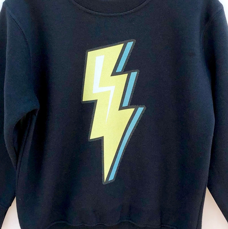 Lightning Bolt Shirt, Hipster T-Shirt, Retro Baby Shirt, Music Festival Shirt, Trendy Kids Clothes image 5