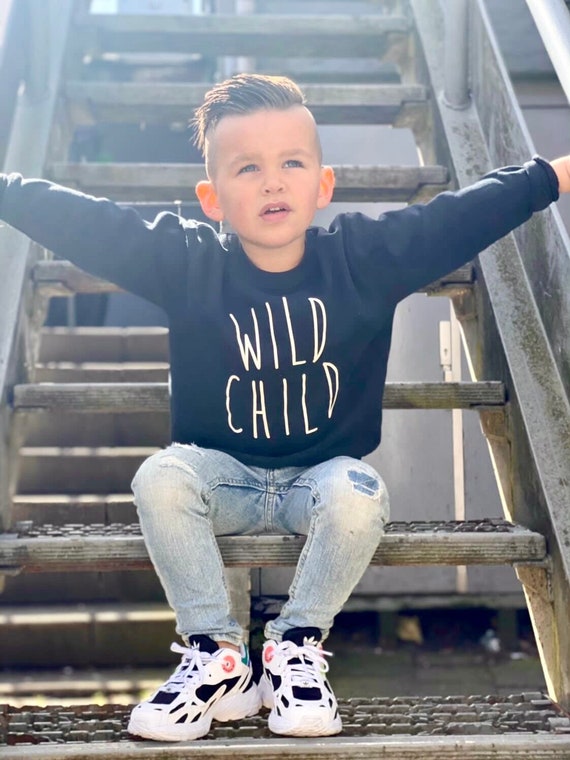 Preconcepción conciencia proteger Wild Child Stay Wild Kids/baby Sweatshirt Baby/kids Jumper - Etsy