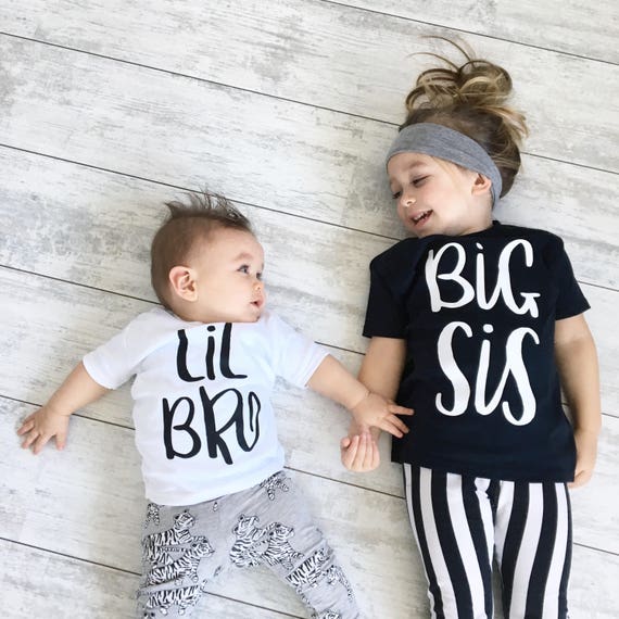 Big Sister Shirt Little Brother Announcement Sibling Etsy