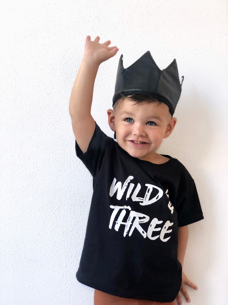 Wild and Three TShirt, drittes Geburtstag Shirt, Geschenk für 3 jährige Bild 5