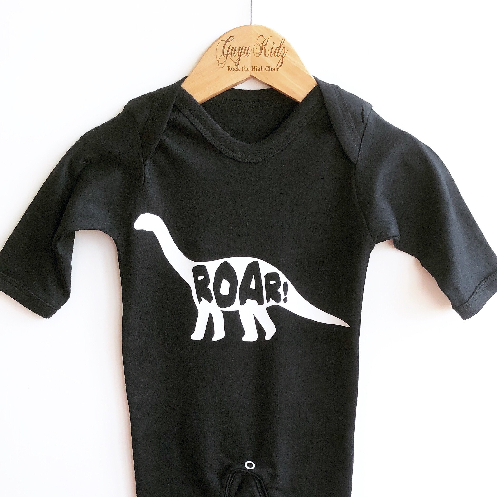 Dinosaur top baby romper