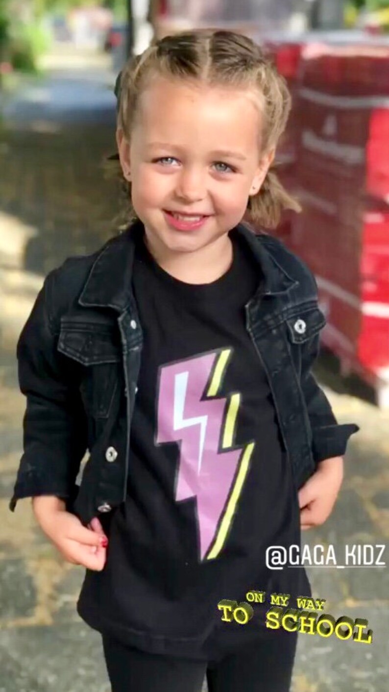 Lightning Bolt Shirt, Hipster T-Shirt, Retro Baby Shirt, Music Festival Shirt, Trendy Kids Clothes image 4