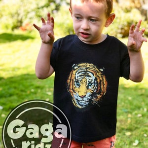 Kinder Tiger TShirt, Tier Shirt, Tiger Liebhaber Geschenk Bild 6