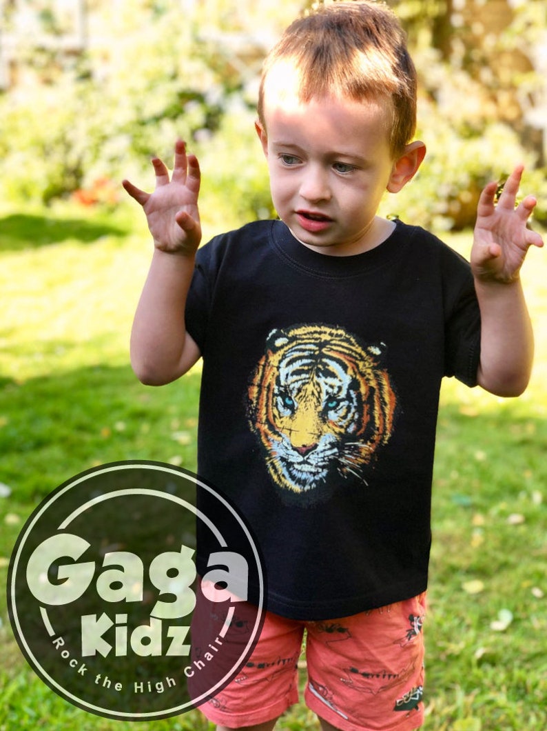 Kinder Tiger TShirt, Tier Shirt, Tiger Liebhaber Geschenk Bild 6