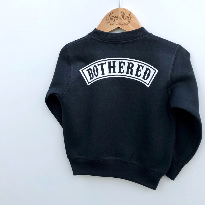Hipster Kids Fashion Kids Sweater Not Bothered Baby Gifts Trendy Baby Clothes Cool Kids Sweatshirts Baby Sweater Trendy Kids Clothes