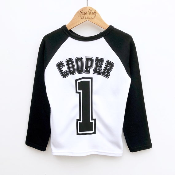 Kids Custom Raglan Shirt, Baseball Shirt, Personalised TShirt