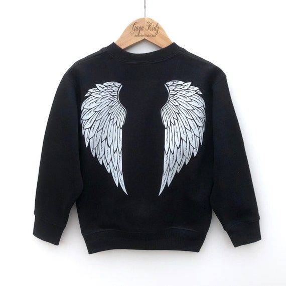 sweatshirt with angel wings