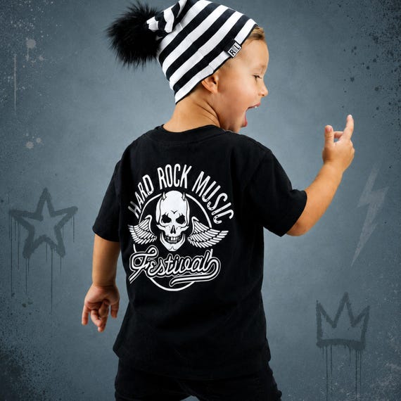 Kid's Rock N Roll T-shirt: Heavy Metal Music Festival - Etsy