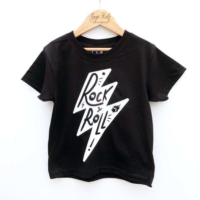 Rock and Roll Shirt, Kids & Baby Rock Music TShirt image 1