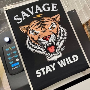 Kids Savage Tiger T-Shirt, Stay Wild Tee, Year of the Tiger, King of the Jungle TShirt image 4