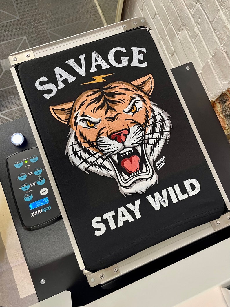 Kids Savage Tiger T-Shirt, Stay Wild Tee, Year of the Tiger, King of the Jungle TShirt image 4