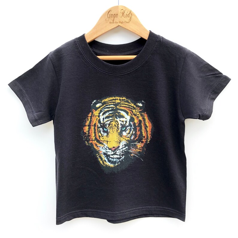 Kinder Tiger TShirt, Tier Shirt, Tiger Liebhaber Geschenk Bild 3