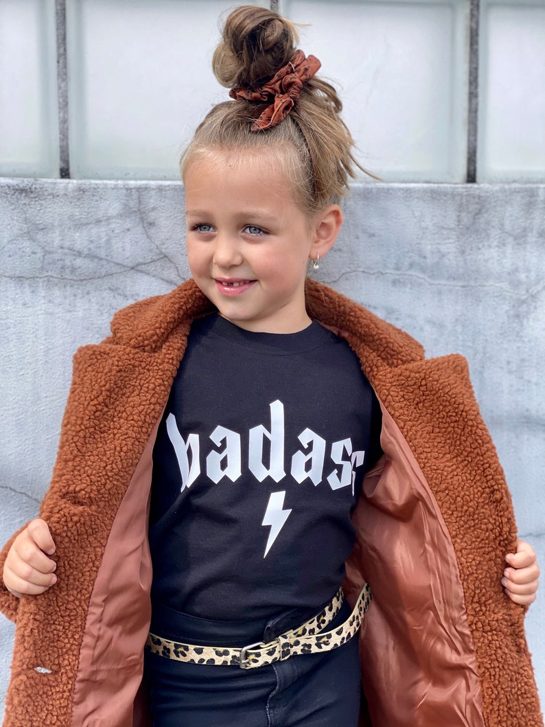 Kids Badass Shirt, Bad ass, Funny Gangster Shirt, Alternative Tee image 3
