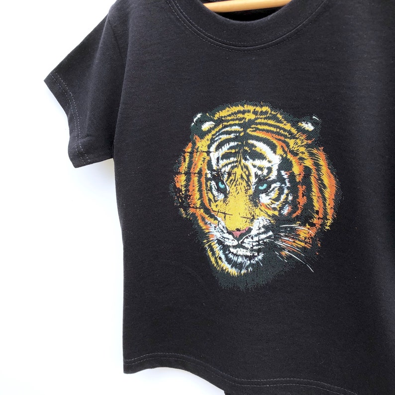 Kinder Tiger TShirt, Tier Shirt, Tiger Liebhaber Geschenk Bild 4
