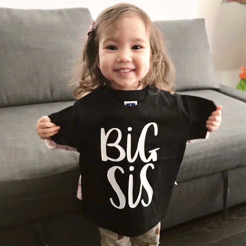 Big Sister Shirt & Little Brother Shirt, Sibling Shirts, Matching Shirts, Sibling Outfits, Baby Bodysuit, Baby Boy Clothes, Big Sister Gift image 7