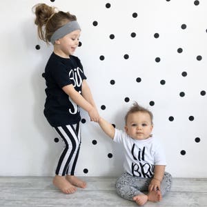 Big Sister Shirt & Little Brother Shirt, Sibling Shirts, Matching Shirts, Sibling Outfits, Baby Bodysuit, Baby Boy Clothes, Big Sister Gift image 5