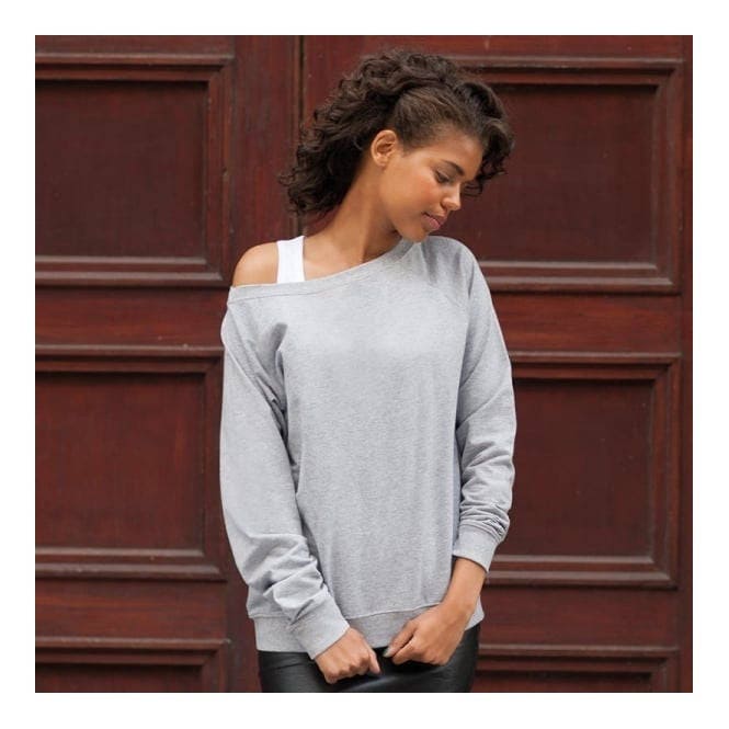 I d Rather Be in Bed Womens off the Shoulder Slouchy Sweater for