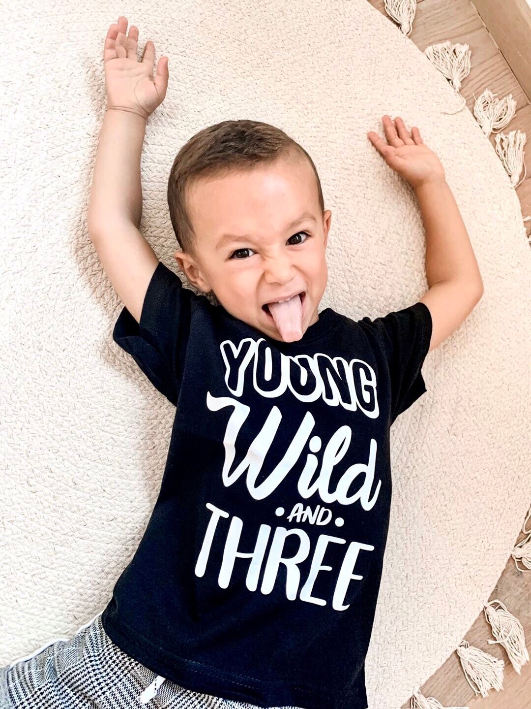 Young wild and three shirt boy Clearance