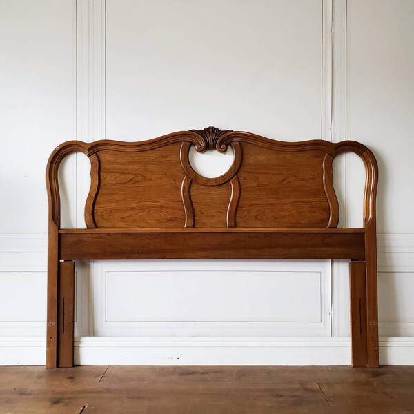 Pick Your Color! Free Shipping! Vintage French Provincial Full/Queen Size Bed Headboard Only Glam Hollywood Romantic Farmhouse Country