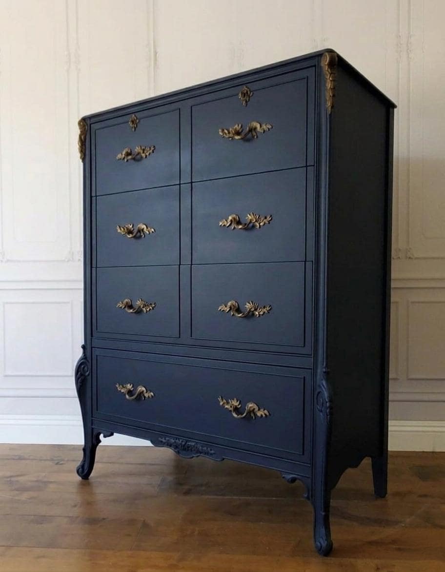 Tall Blue Dresser - Etsy
