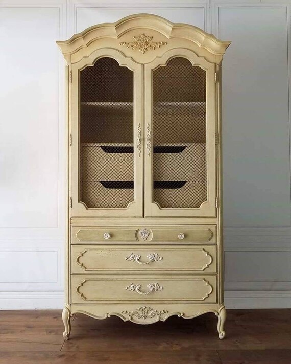 Pick Your Color French Provincial Armoire Dresser Drawers Etsy