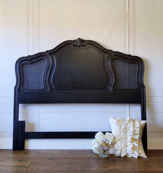 Pick Your Color Free Shipping Vintage French Provincial FULL QUEEN Bed Headboard Cane Hollywood Romantic Farmhouse Country Thomasville Etsy