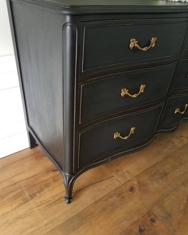 AVAILABLE Free Shipping! Black Glam Drexel Touraine French Provincial ...