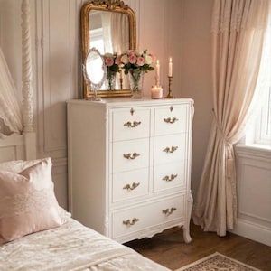 Tall White Dresser - Etsy