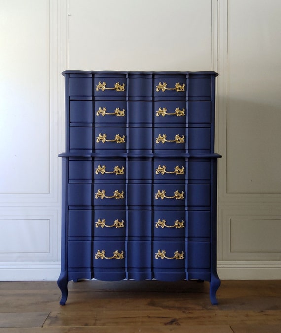 Royal blue dresser outlet