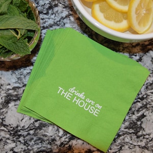Custom Cocktail Napkins, Personalized Napkins, Bachelorette Party Napkins, Birthday Napkins, Engagement Napkins, Custom Wedding Napkins
