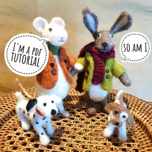 PDF to make a Posable Deer-printable needle felting tutorial with equipment list-Mary Jane Lillie Felting, Workshops and Supplies image 6