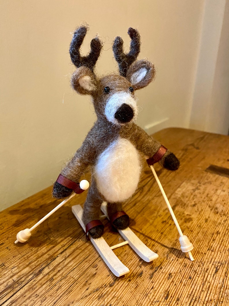 PDF to make a Posable Deer-printable needle felting tutorial with equipment list-Mary Jane Lillie Felting, Workshops and Supplies image 5