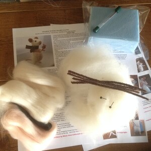 PDF to make a Posable mouse-printable needle felting tutorial with equipment list-Mary Jane Lillie Felting, Workshops and Supplies image 4