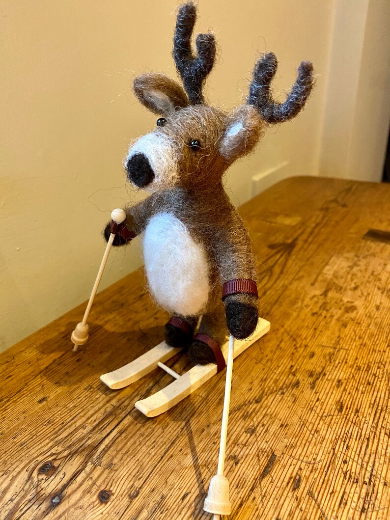 PDF to make a Posable Deer-printable needle felting tutorial with equipment list-Mary Jane Lillie Felting, Workshops and Supplies image 3