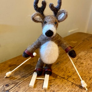 PDF to make a Posable Deer-printable needle felting tutorial with equipment list-Mary Jane Lillie Felting, Workshops and Supplies image 4