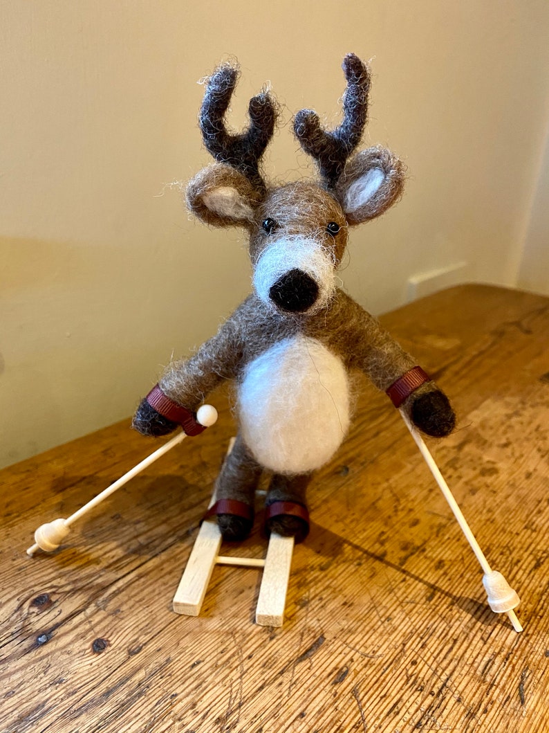 PDF to make a Posable Deer-printable needle felting tutorial with equipment list-Mary Jane Lillie Felting, Workshops and Supplies image 4