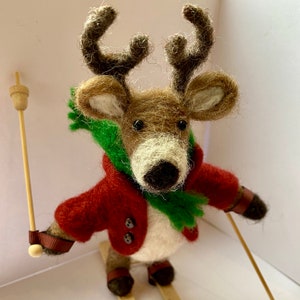 PDF to make a Posable Deer-printable needle felting tutorial with equipment list-Mary Jane Lillie Felting, Workshops and Supplies image 2