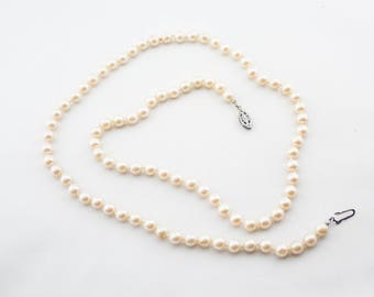 Single strand pearls | Etsy
