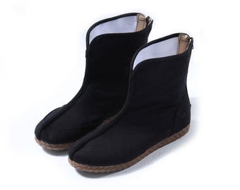 Simple Pure Color Canvas Boot