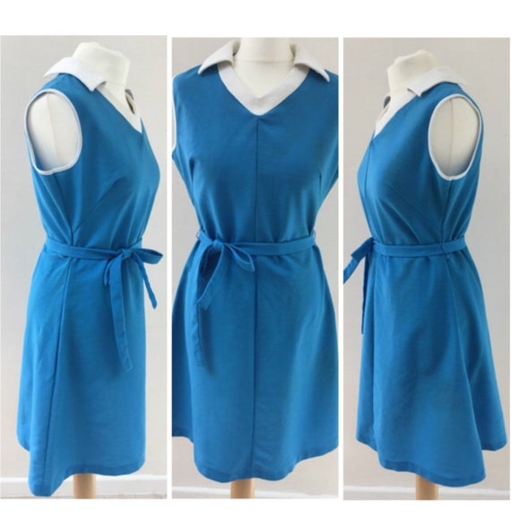 Marks and Spencers St Michael mini dress, c 1970s,
