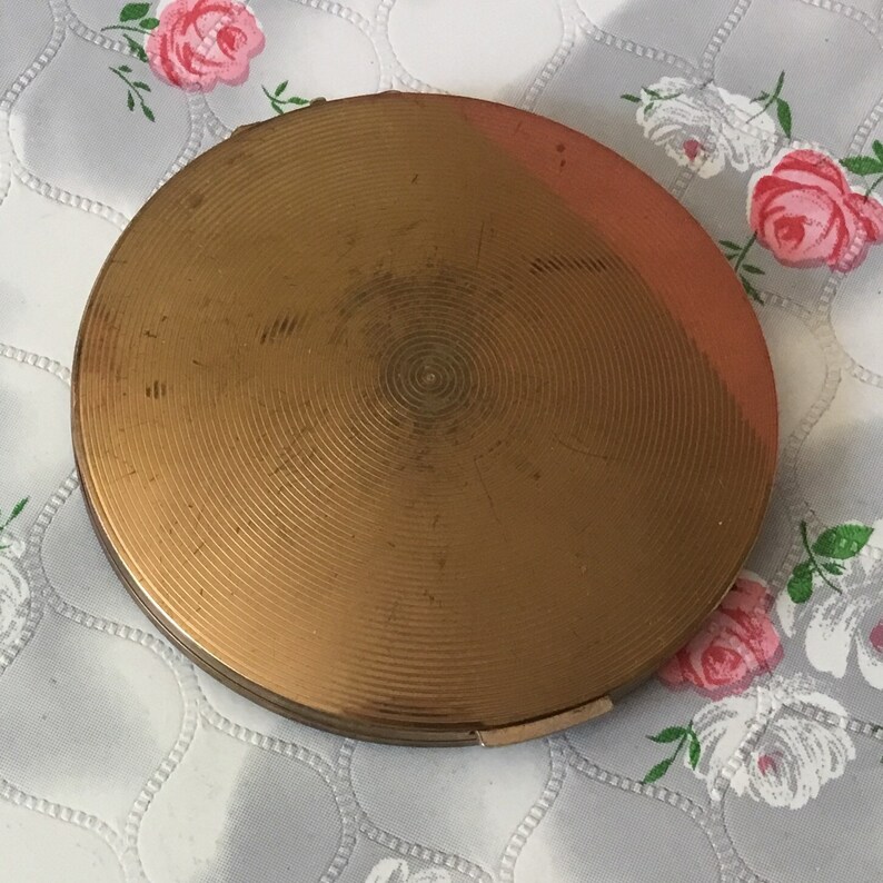 Stratton ballet powder compact with ballet dancers by Cecil Golding vintage Marquis ballerina makeup mirror c 1950s