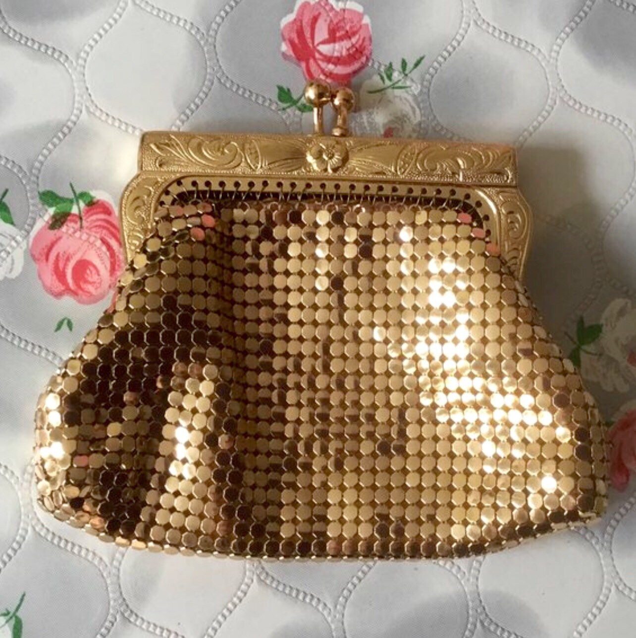 gold mesh trousers