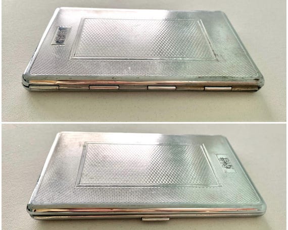 Kincraft Chrome Cigarette Case, Vintage Gentleman's Silver Metal Cigarette  Holder