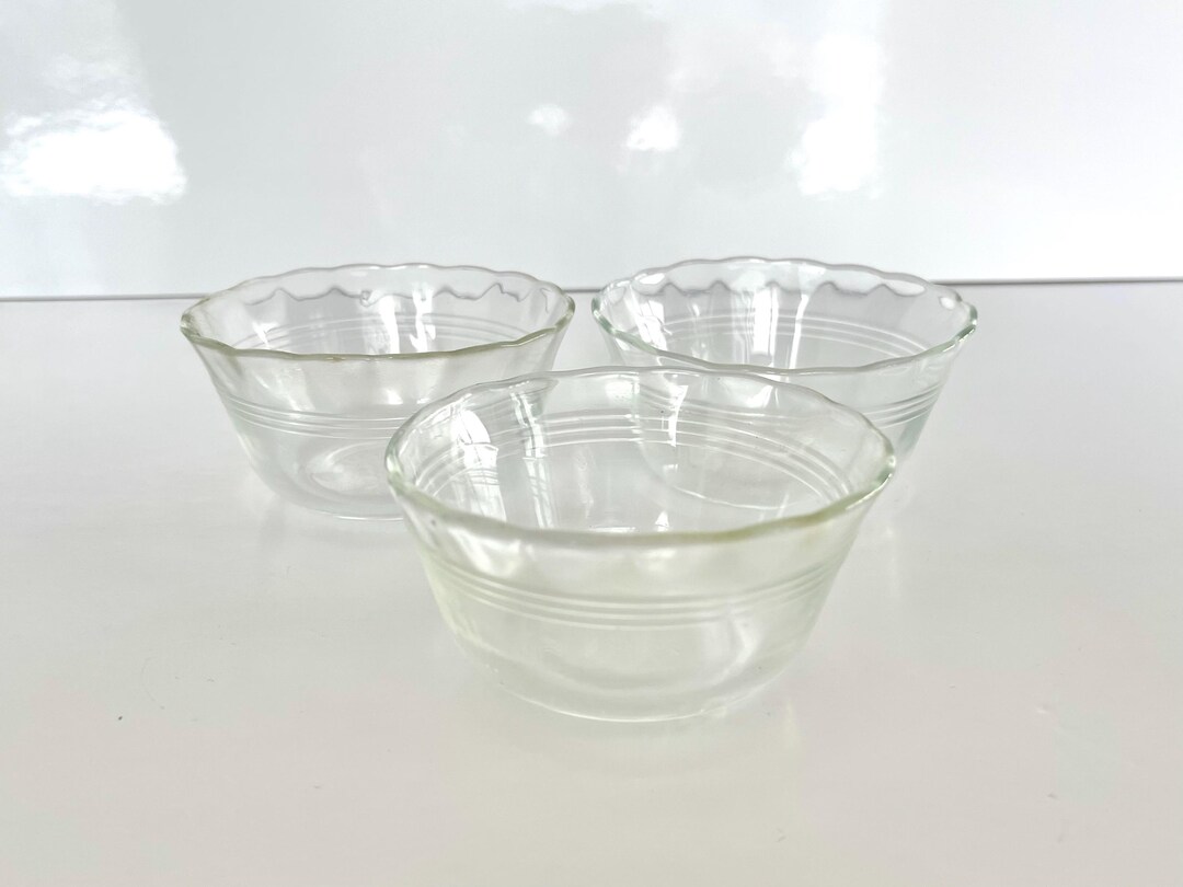Vintage Set of Pyrex Ramekin Dishes, Glass Cookware - Etsy