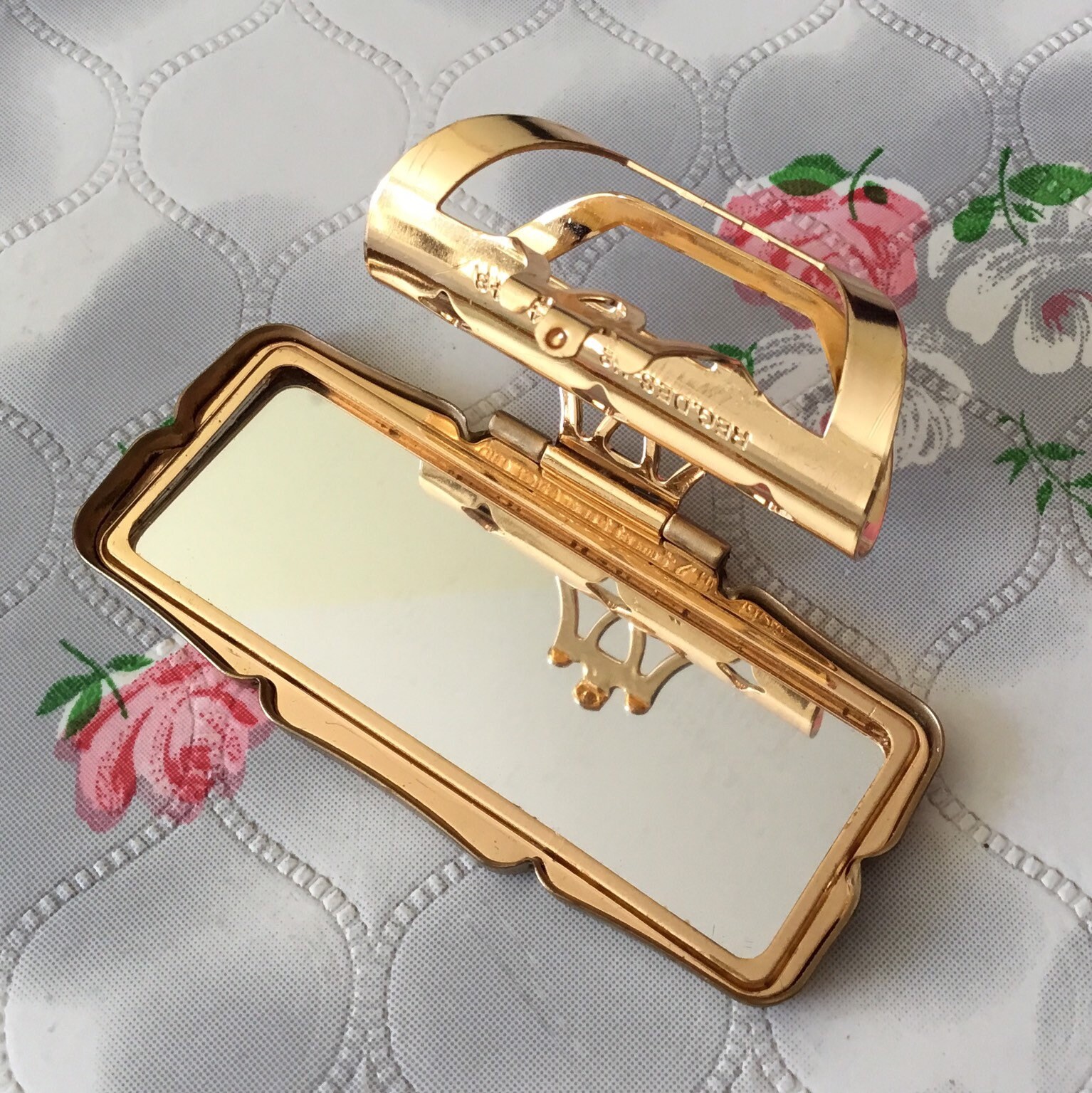 Stratton Lipview lipstick holder and makeup mirror, with orange ...