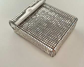 Park Lane silver metal mesh cigarette case,  Australian mid century vintage