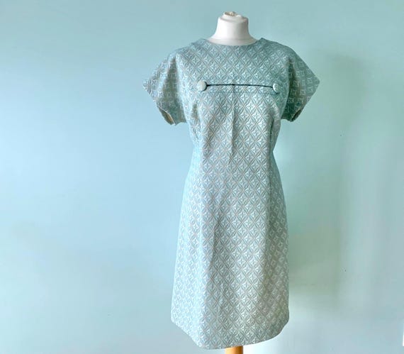 pale blue shift dress Zara Pale Blue Linen Sleeveless Shift Dress main image 1