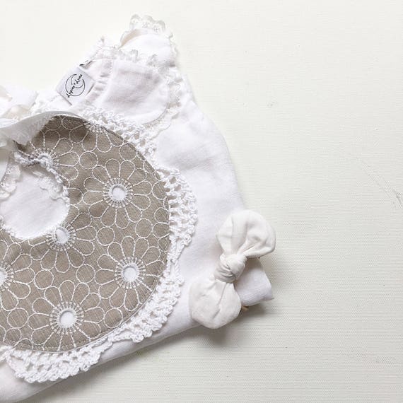 lace baby bib