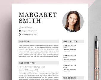 Universal Classic Resume Template, CV Template, Instant Download, Editable in MS Word and Pages + Cover Letter, Size A4 and US Letter