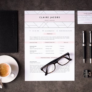 Resume Template, CV Template Editable in MS Word and Pages, Instant Digital Download, Size A4 and US Letter image 4